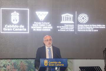 El Cabilldo celebra el primer aniversario de la declaración de Risco Caído como Patrimonio de la Unesco (Foto TA)